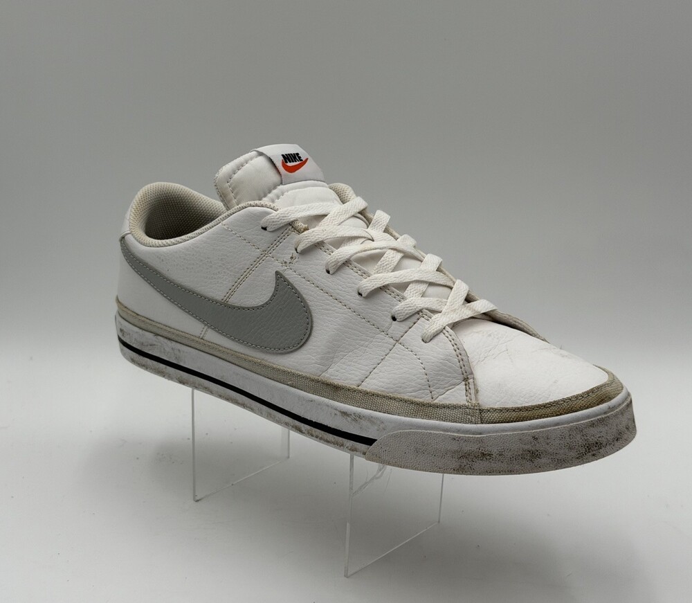 Nike Court Legacy Canvas Men’s Size 13 White Grey DH3162-104  Sneakers